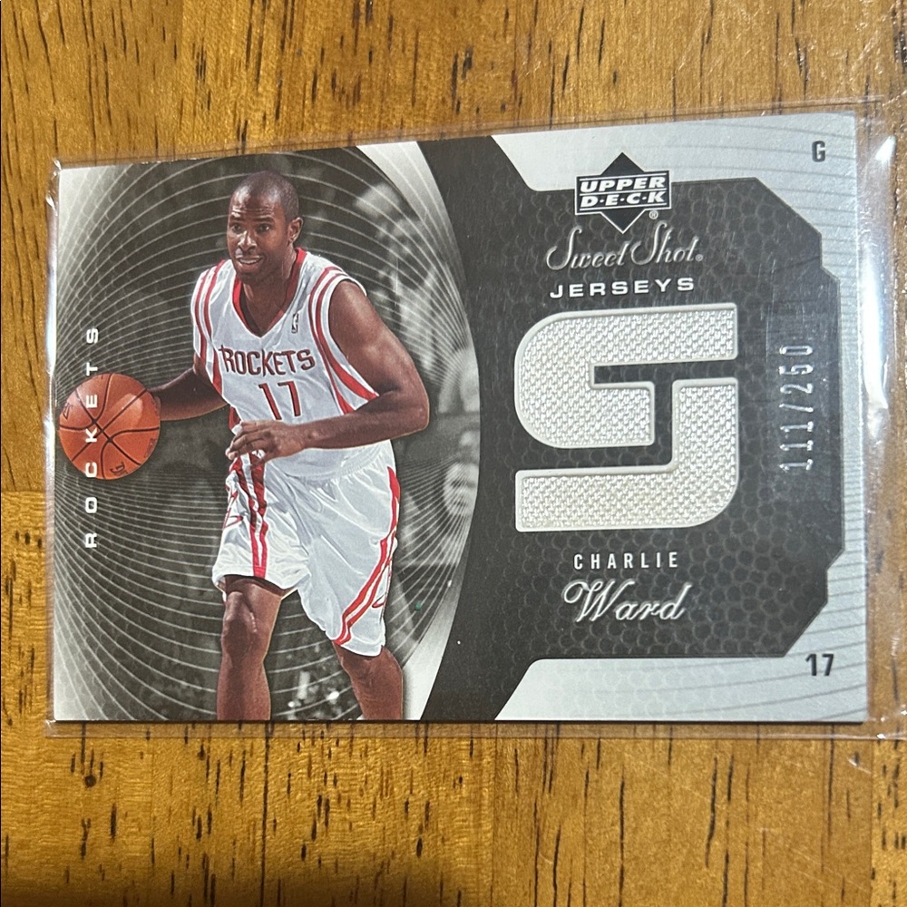 2005-06 Upper Deck Sweet Shot Jerseys 111/250 Charlie Ward #SSJ-WA wo2